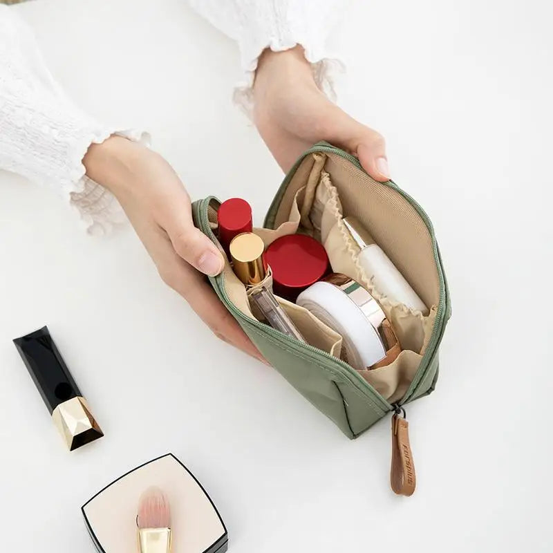 Mini Travel Makeup Bag – Women's Zipper Cosmetic Pouch