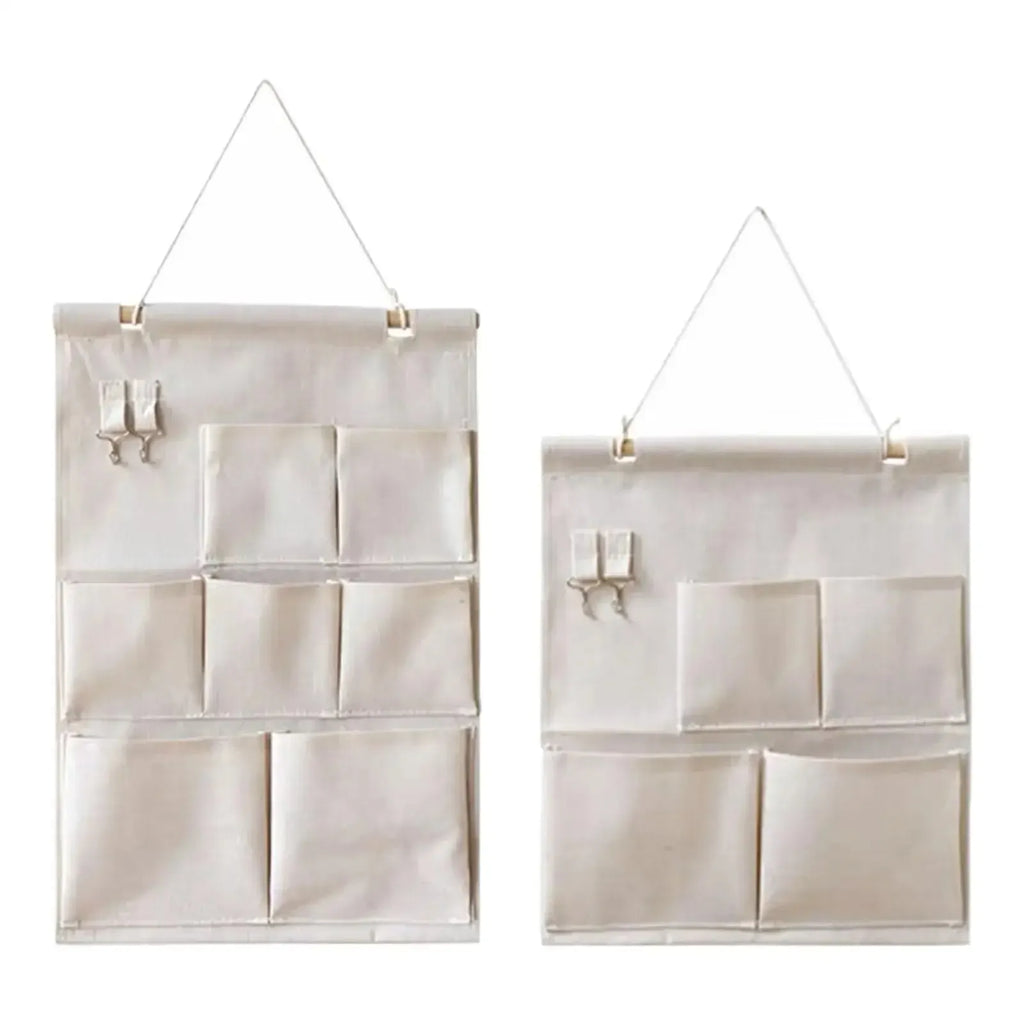 Cotton Wall Hanging Storage Bag Organizer – 4 or 7 Pockets