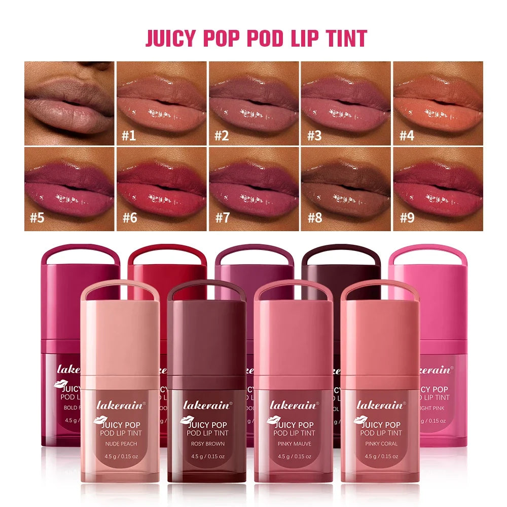 JuicePop Hydrating Oil Lip Gloss Tint | 9 Shades, Long-Lasting