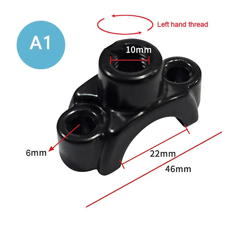 22mm Handlebar Motorcycle Mirror Mount Clamp – 10mm Thread