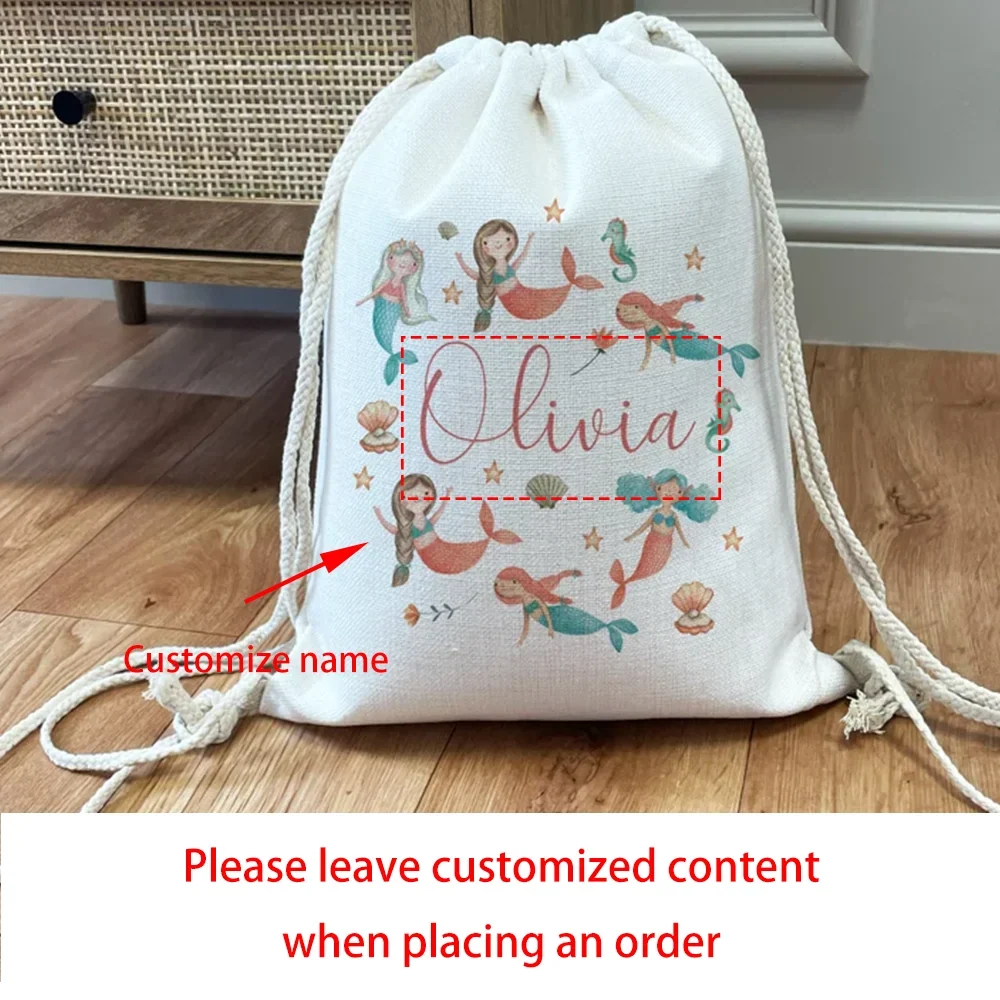 Personalized Kids Drawstring Backpack | Gym, Party & School Bag
