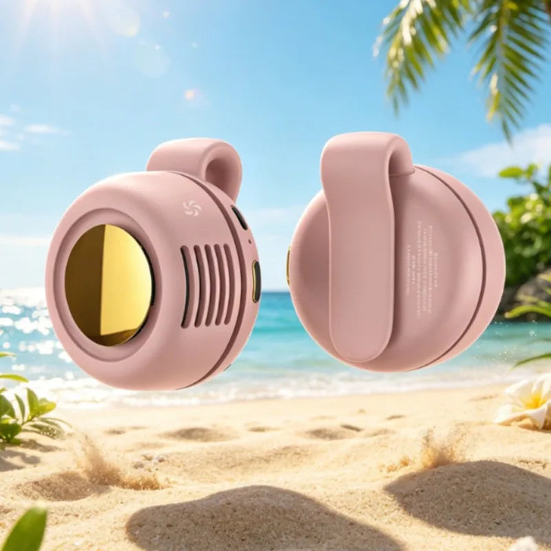 USB Rechargeable Bladeless Clip Waist Fan – Portable Personal Fan