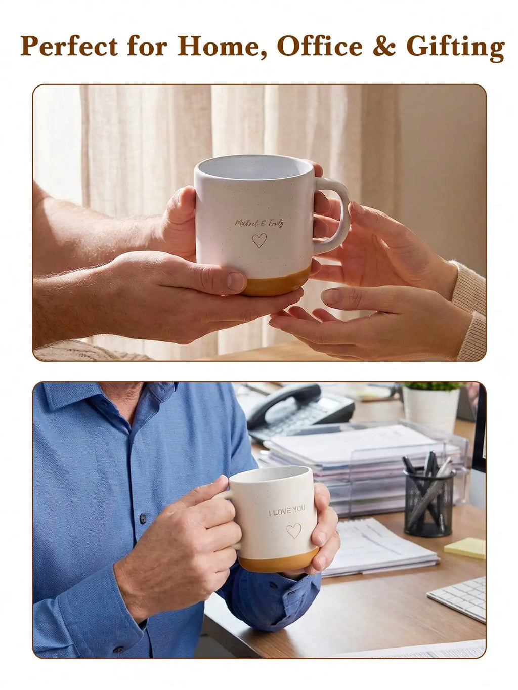 Custom Laser Engraved Ceramic Mug | Personalized Gift