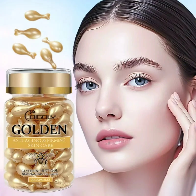 Firming Facial Essence Capsules – 90ct Moisturizing Serum Oil