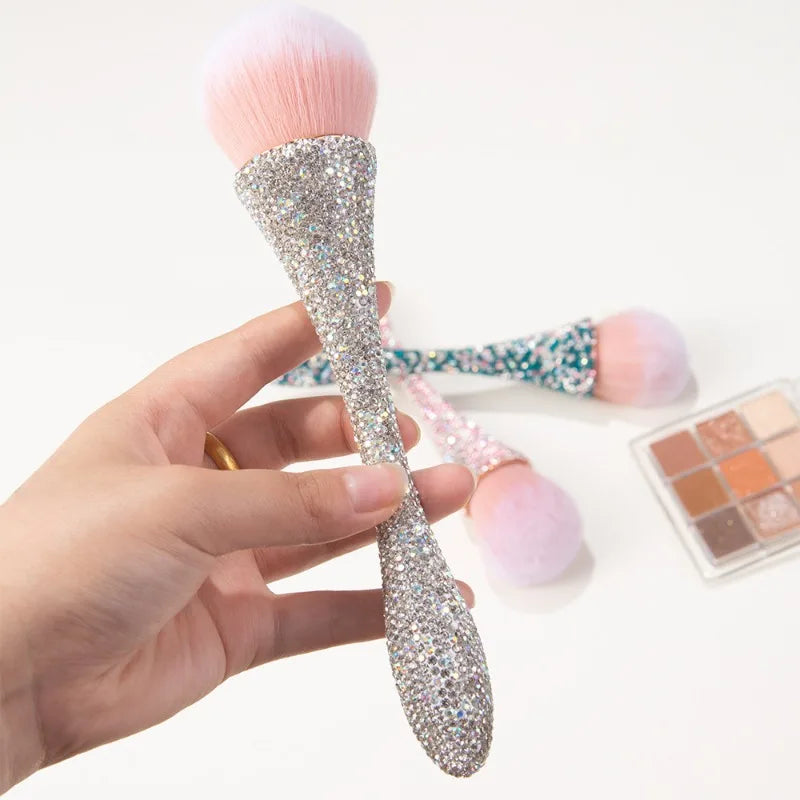 Glitter Handle Nail Art Brush – Dust Cleaning Manicure Tool