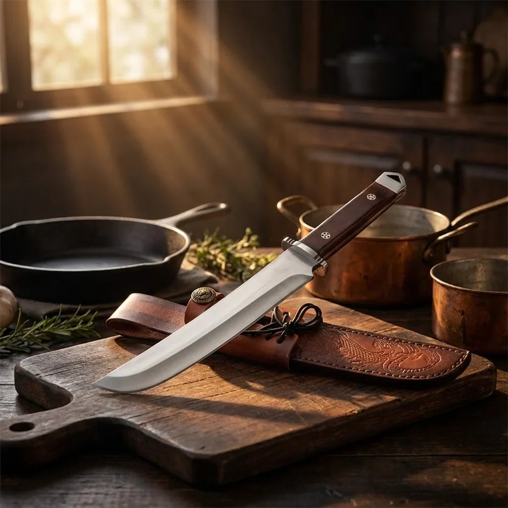 Japanese Chef's Knife – High-Hardness Steel & Wood Handle