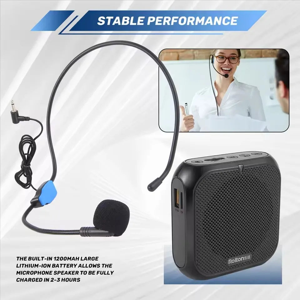 Rolton K400 Voice Amplifier with Headworn Microphone Kit