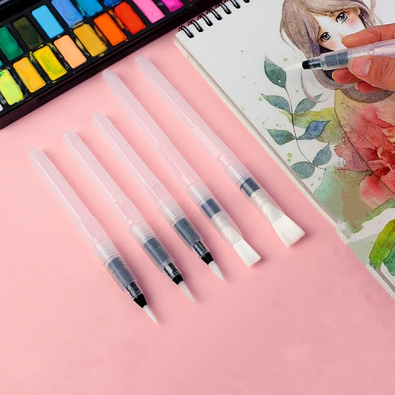 Tap Brushes Storage Brush Nylon Hair Solid Watercolor Water Soluble