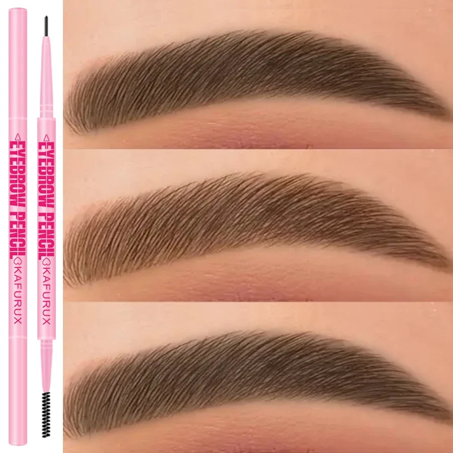 KAFURUX Ultra-Fine Waterproof Eyebrow Pencil – 6 Colors & Brush