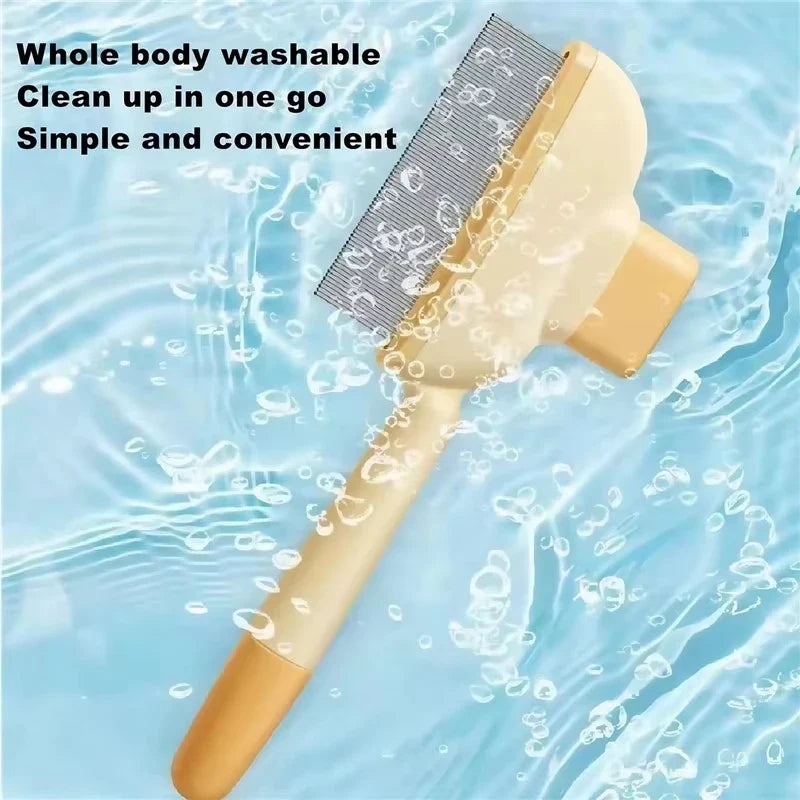 Self-Cleaning Pet Grooming Comb for Dogs & Cats | Flea Comb
