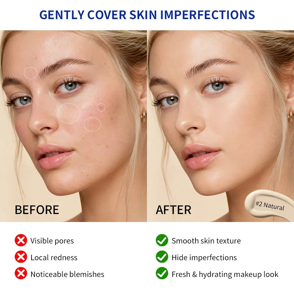 Collagen Air Cushion CC Cream – Hydrating Dewy Foundation