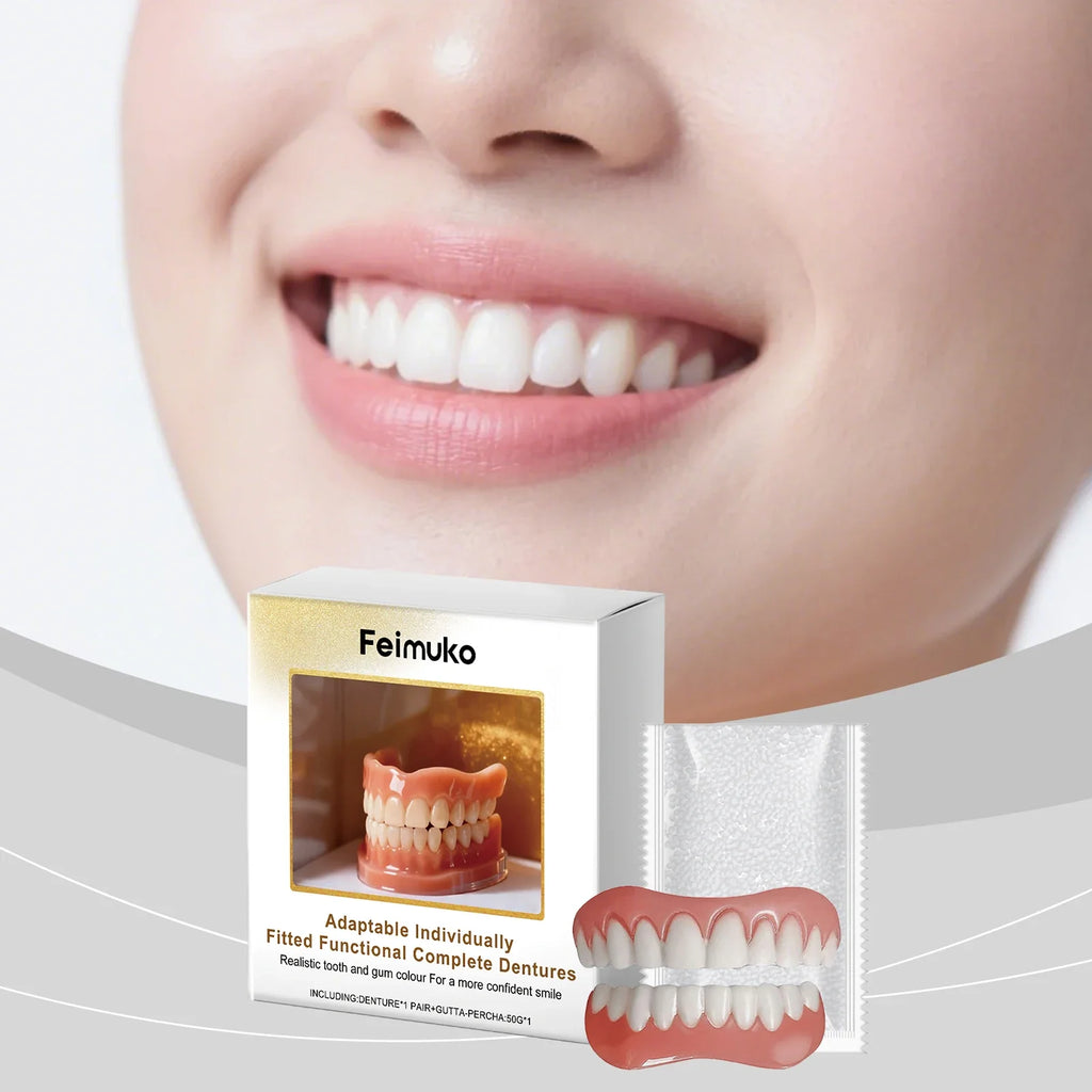 Cosmetic Denture Kit – Skin-Friendly Adhesive for a Brighter Smile