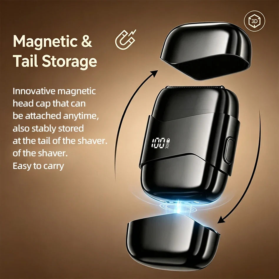 BALASHOV Mini Foil Shaver – Waterproof Travel Electric Razor