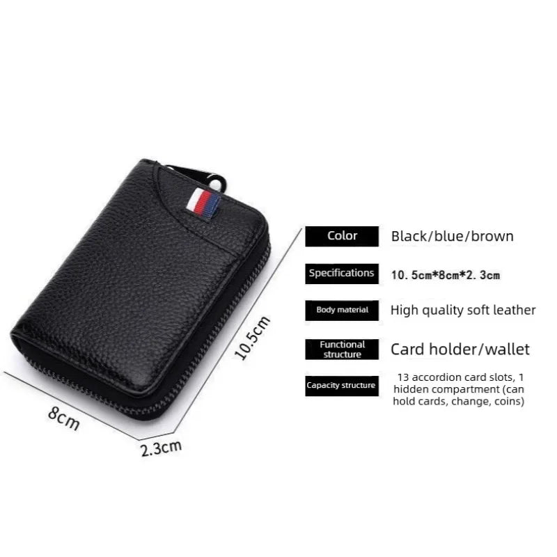Slim PU Leather Mini Wallet – Unisex Card Holder Purse