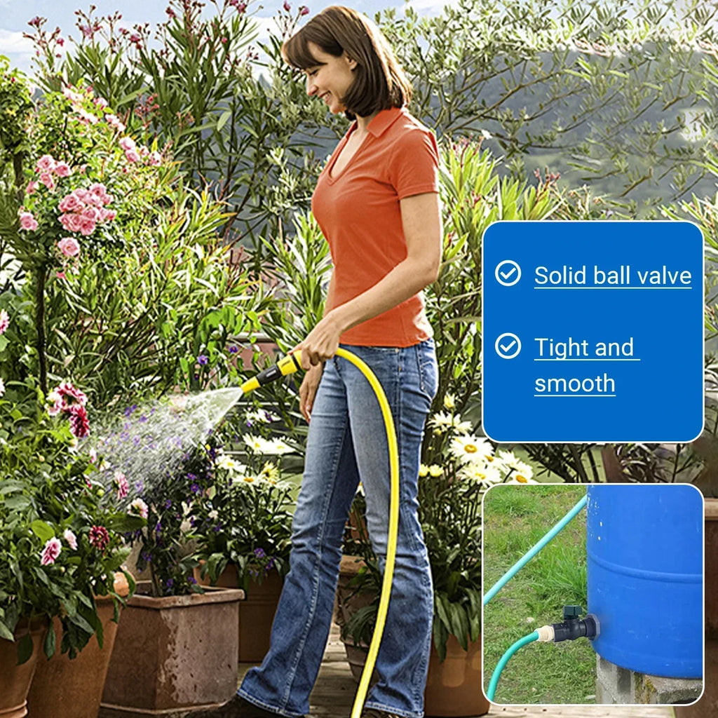 PVC Rain Barrel Spigot Kit – Drain Adapter & Garden Tap