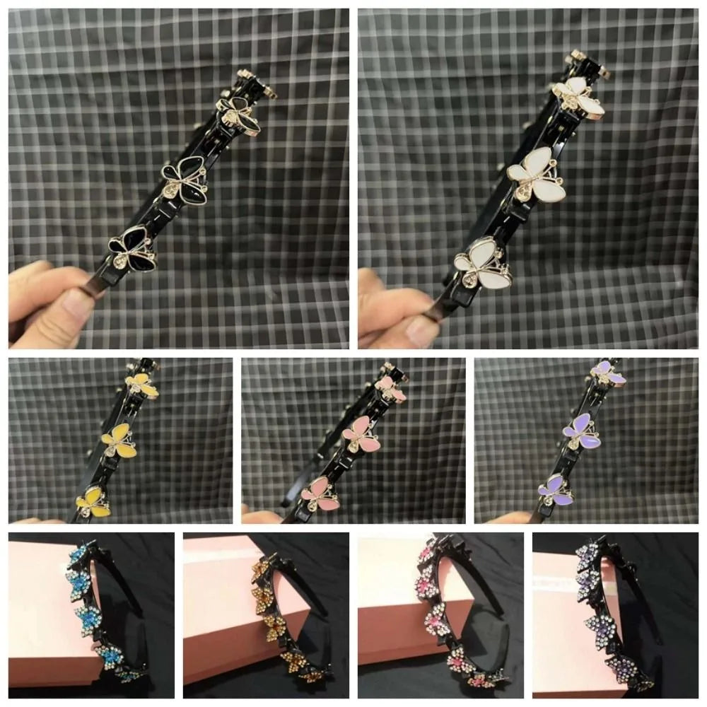 Butterfly Hair Hoop – French Style Rhinestone Headband