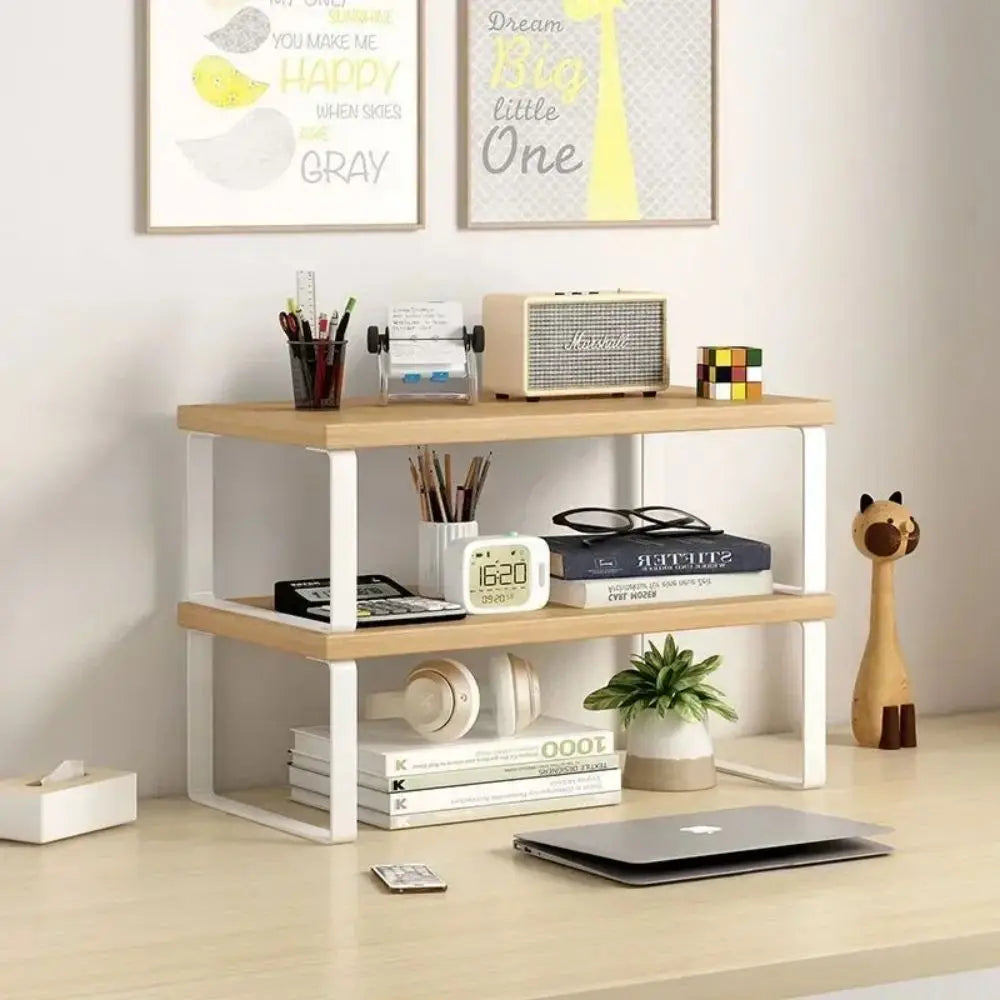 Monitor Stand Riser with Storage Rack | Home Office Organizer