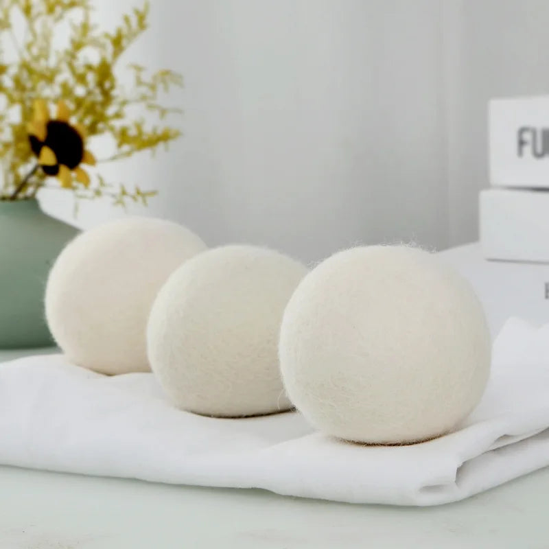 Reusable Wool Dryer Balls – Lint Catcher & Fabric Softener