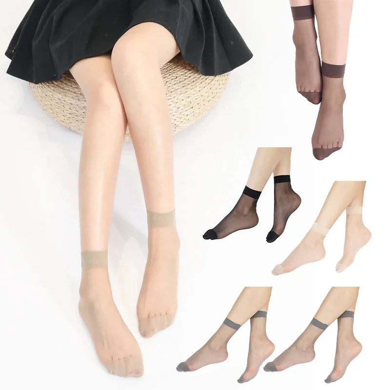 Women's Ultra-Thin Invisible No-Show Ankle Socks | 10-100 Pack