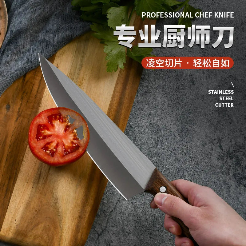 7-Inch Chef Knife – Rosewood Handle Stainless Steel Kitchen Knife
