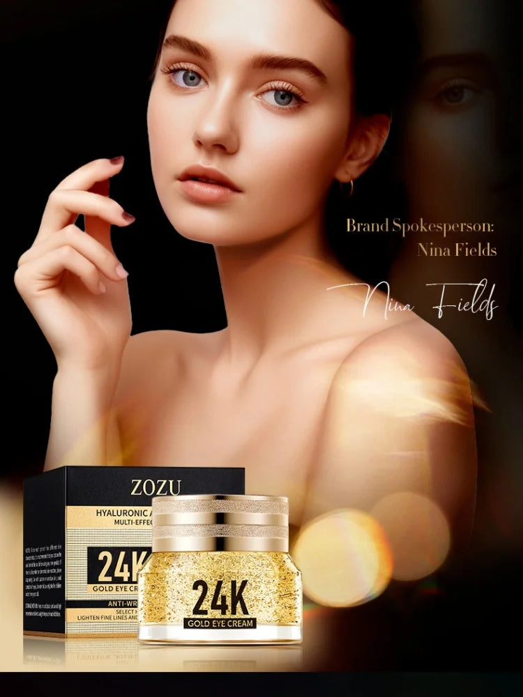 24K Gold Eye Cream 40g – Hyaluronic Acid Moisturizer