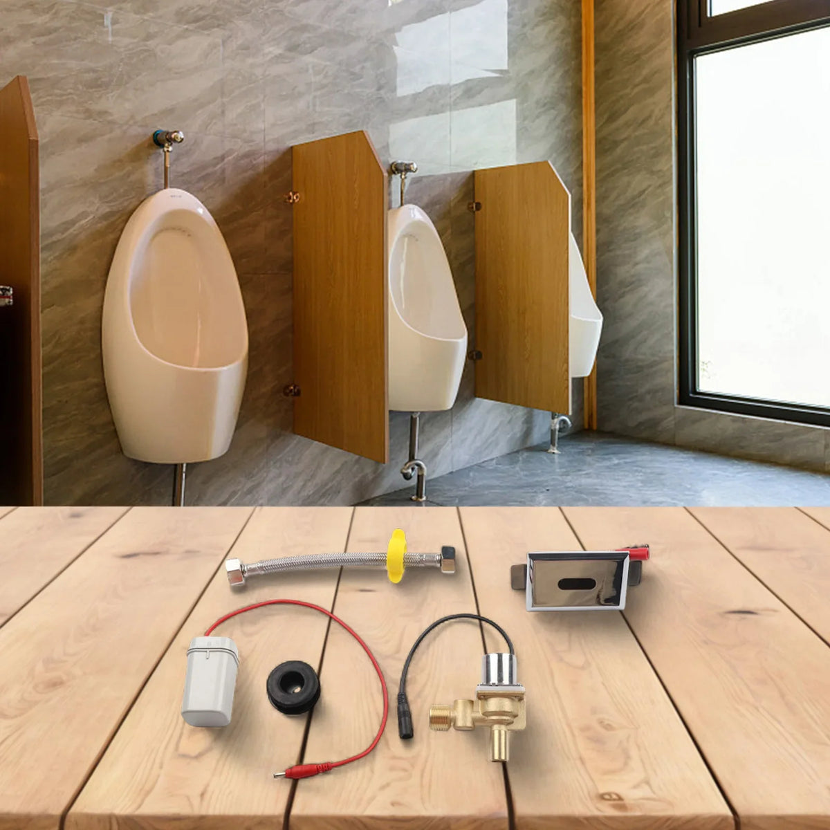 Automatic Infrared Urinal Sensor Flush Valve | Touchless