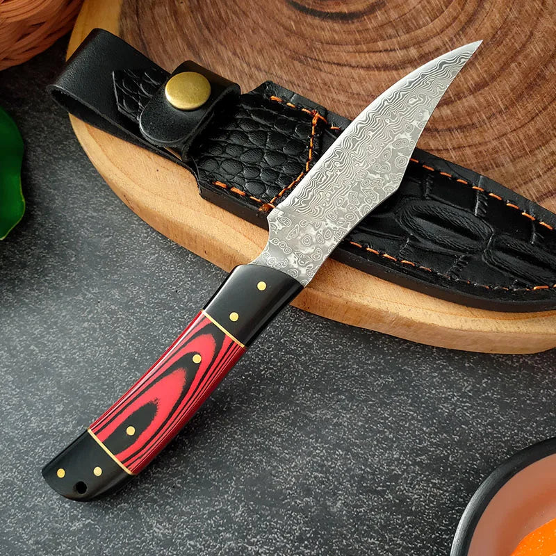 InLeung VG10 Damascus Steel Kitchen Knife – Wood Handle