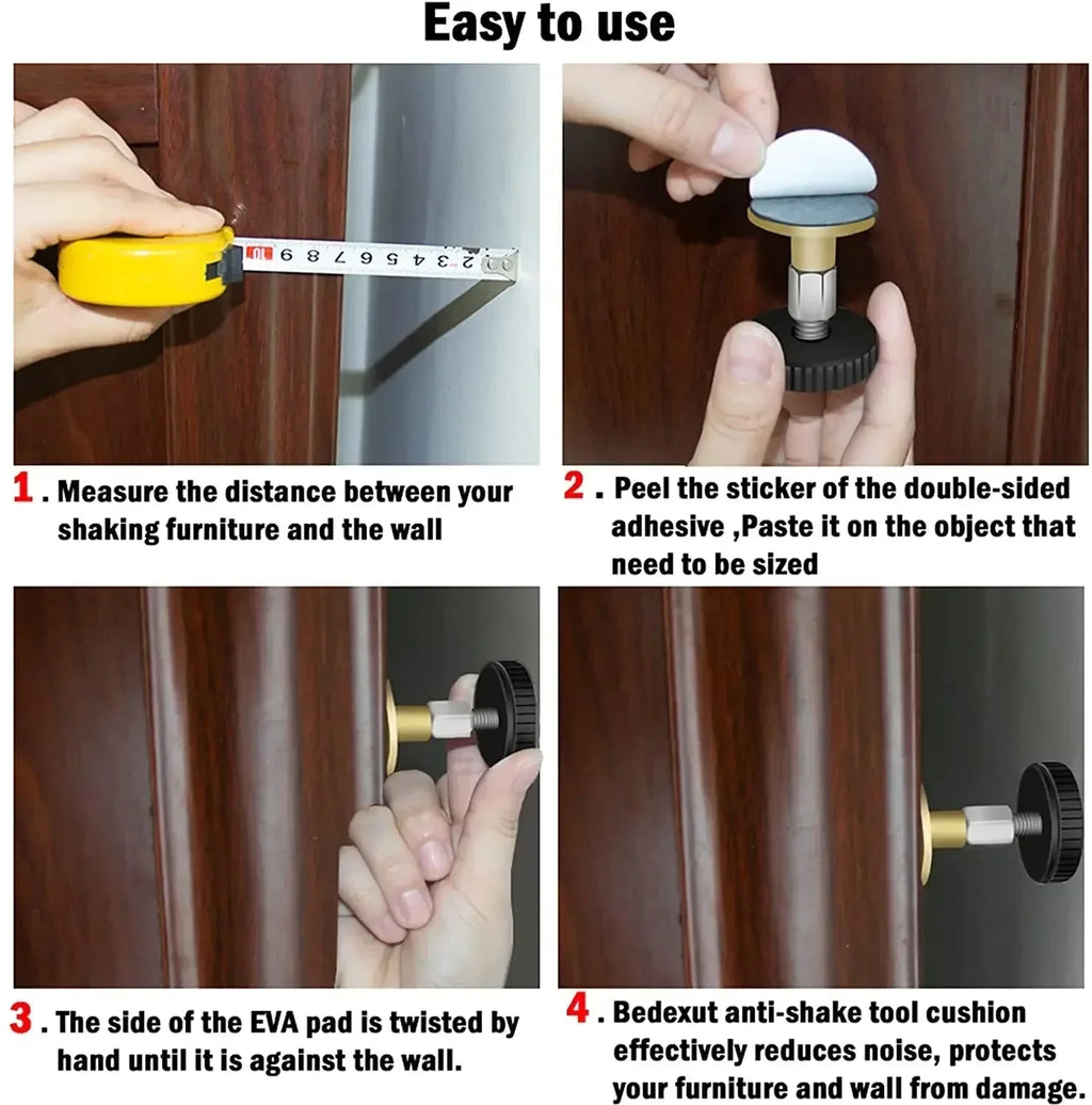 Adjustable Bed Frame Anti-Shake Stabilizer | Furniture Leg