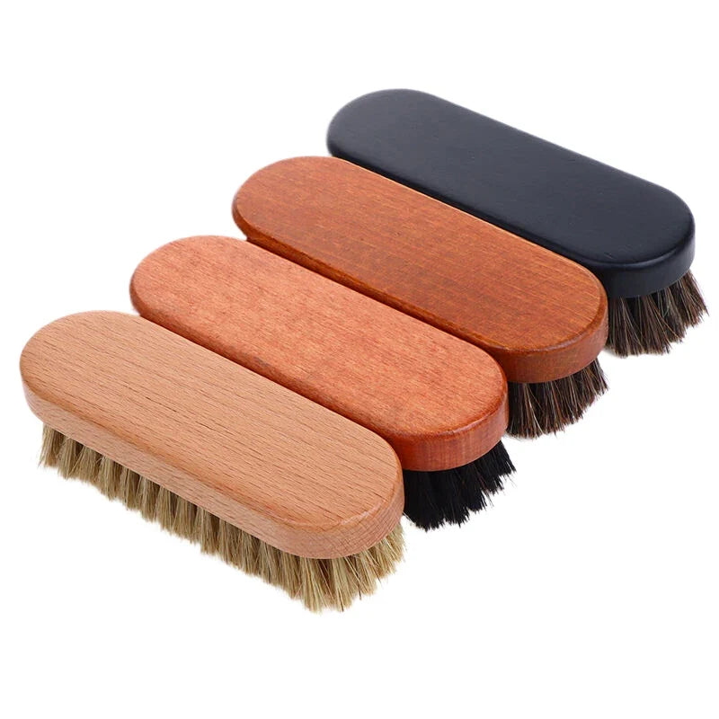 Handle Dashboard Details Polishing Cleaning Brush Horse Hair Wood
