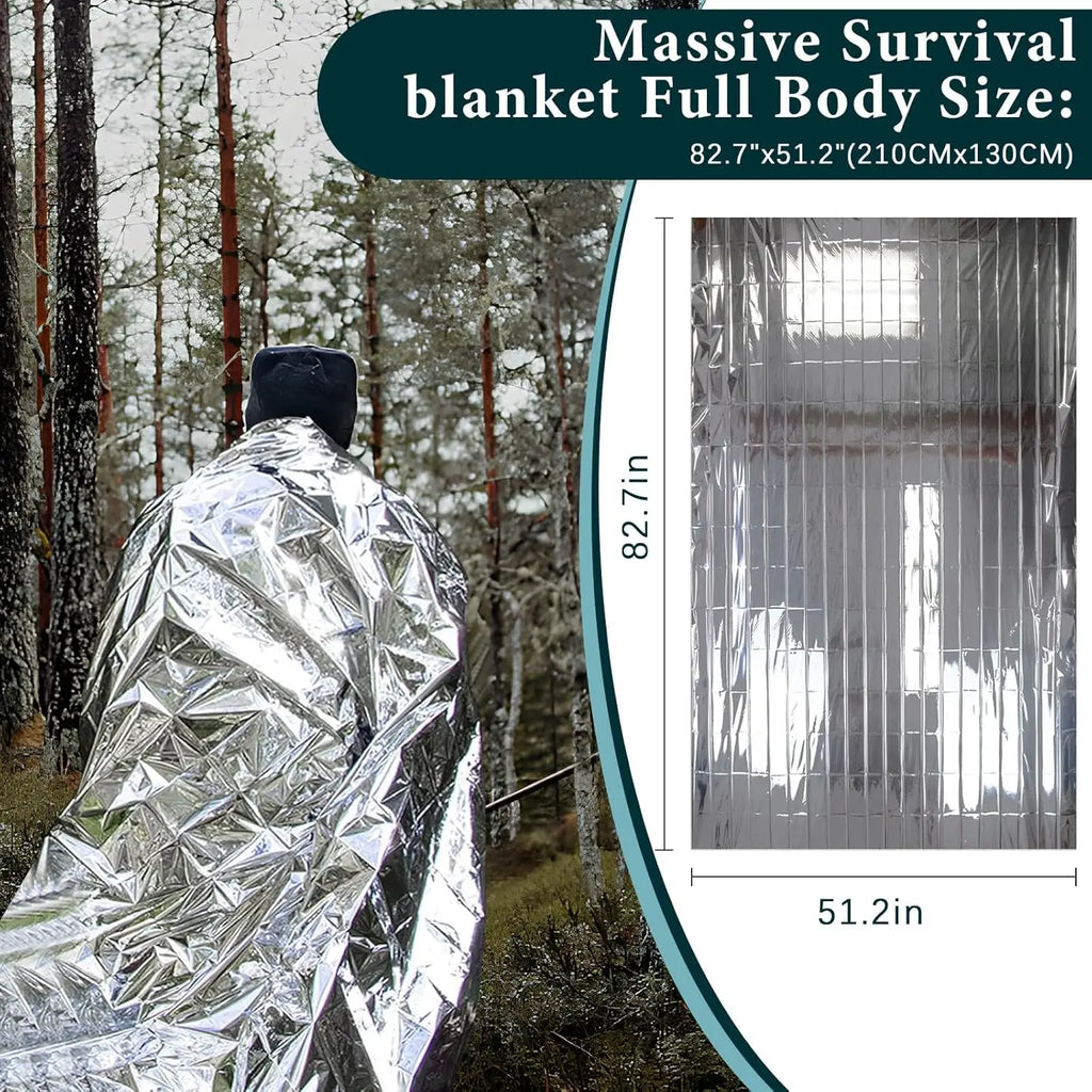 Emergency Thermal Survival Blanket 130×210cm | Foil First Aid