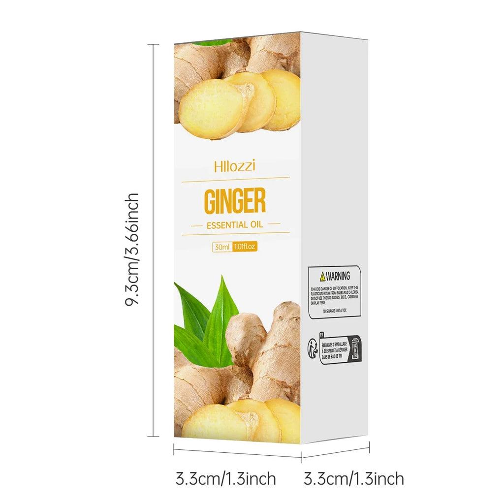 Hllozzi 30ml Ginger Essential Oil – Scalp, Diffuser & DIY