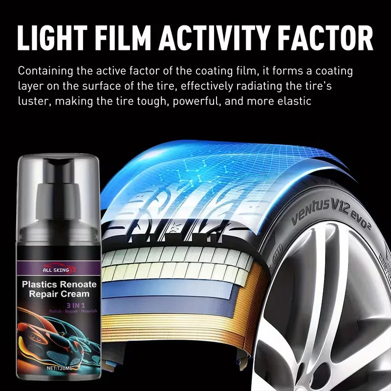 Tire Gloss & Reviver – Shine & Protect Tires, Plastic & Rubber