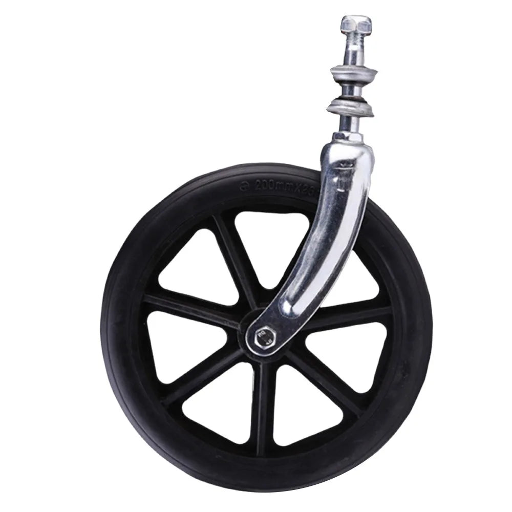 Rubber Wheelchair Front Castor Anti Slip 6 7 Shopping Cart Wheels