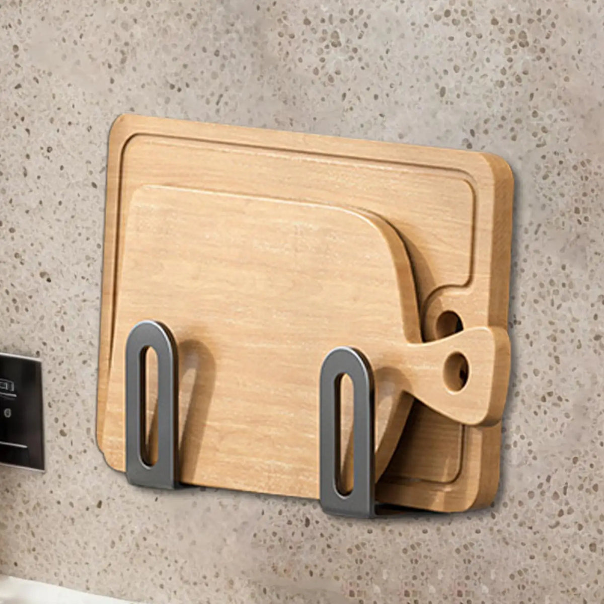 Pot Lid Organizer Wall Mount Hanger Adhesive Rack Space Saving