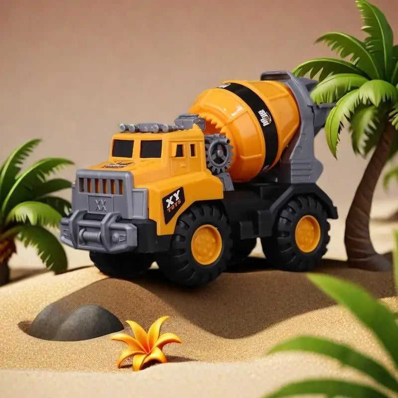Concrete Mixer Truck Toy – Kids Construction Vehicle