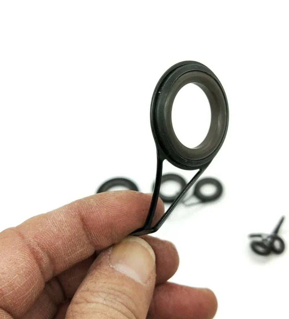 Stainless Steel Fishing Rod Guide Rings – 8 Sizes (6#–30#)