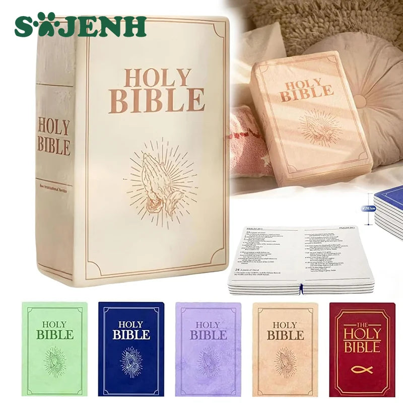Christian Bible Verse Pillow – 1 Corinthians Book-Shaped Gift