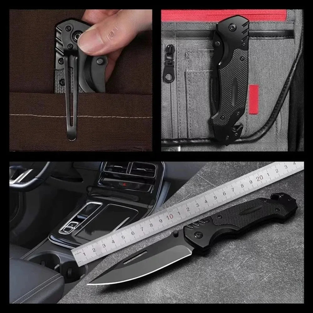 Stainless Steel Folding Pocket Knife – Camping & Outdoor EDC