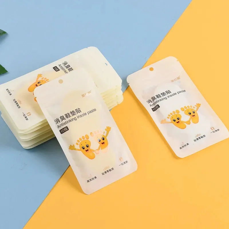Lemon Shoe Deodorant Stickers – Fresh Insoles 10 Pack