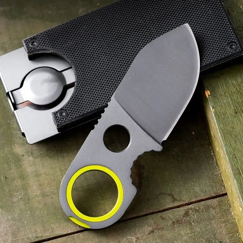 Mini EDC Pocket Knife – Stainless Steel Keychain Blade & Money Clip