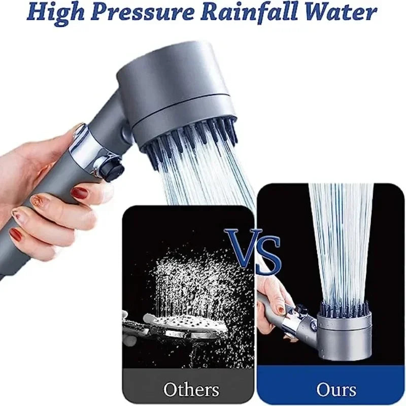 High Pressure Handheld Shower Head – 4 Modes, Water Saving