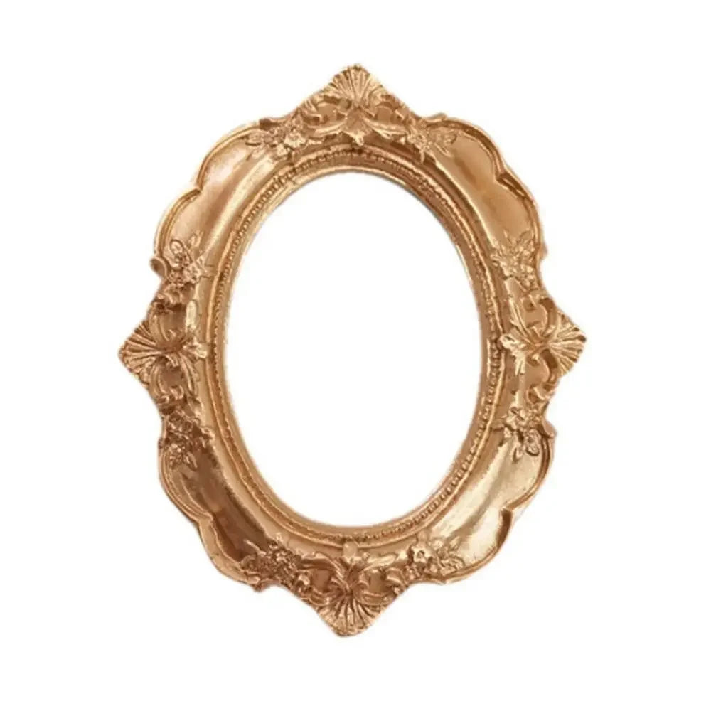 European Victorian Golden Retro Photo Frame Pictures Frames Nail Art