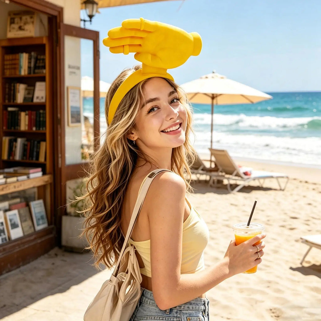 Funny Hand Shape Sun Visor Hat | UPF Outdoor Headband