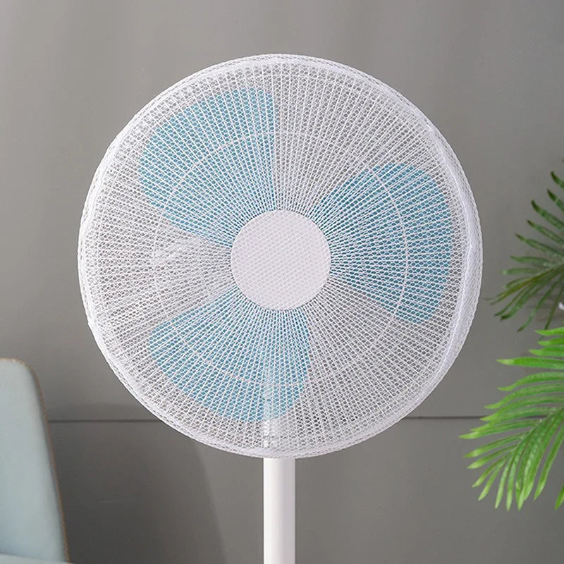 Electric Fan Safety Mesh Cover – Finger Guard for Kids 12–16"