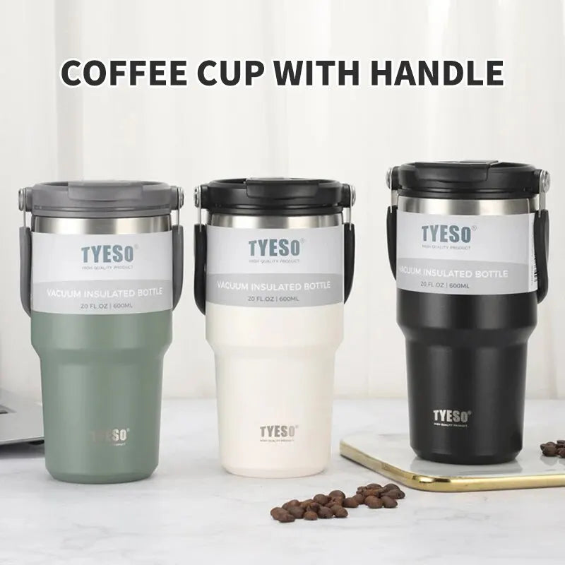 Tyeso's Coffee Cup Double-layer Insulation Cold Portable Ice Cream