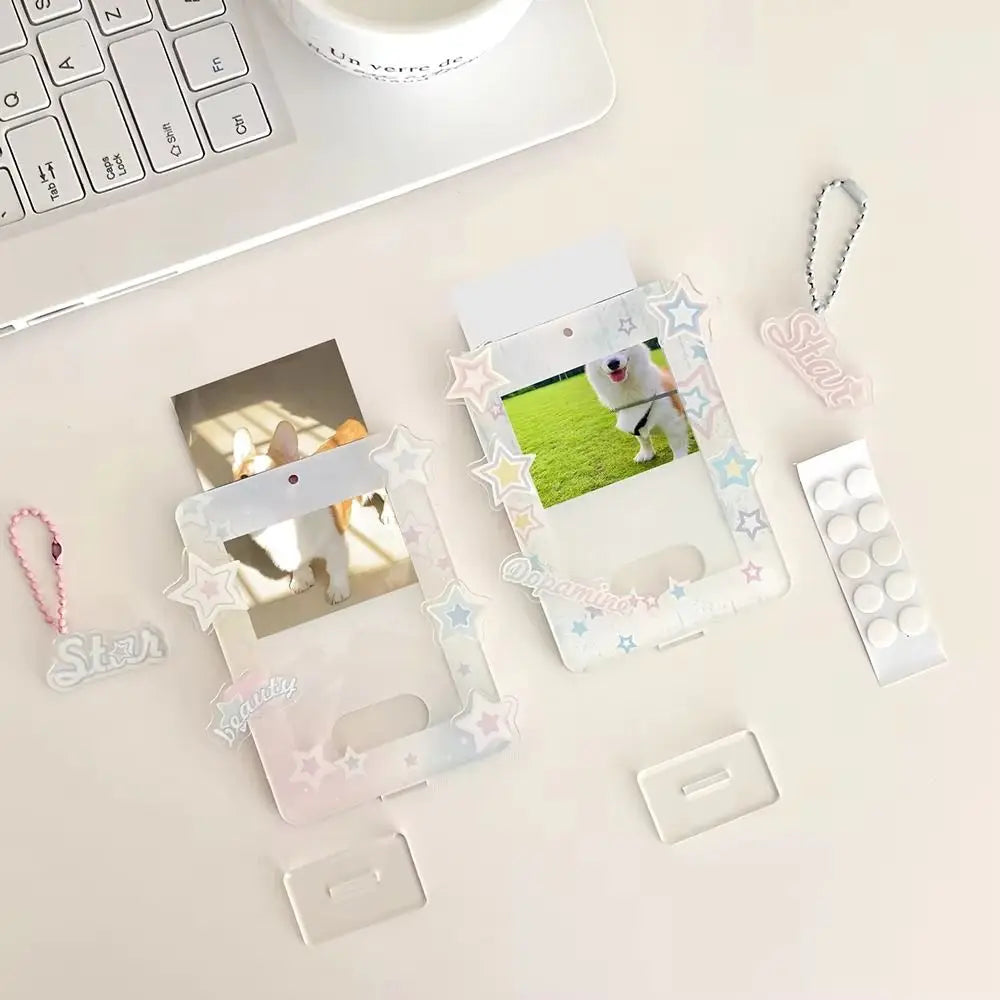 Korean Acrylic Idol Card Holder – Polaroid Photo Display Stand