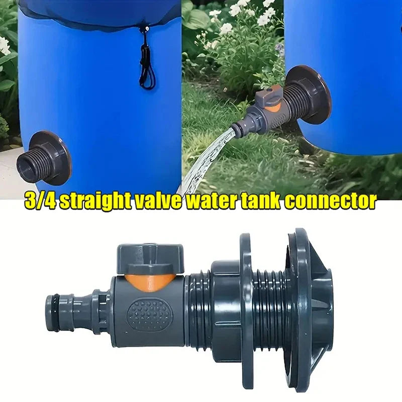 6-Way Water Tank Connector with Switch Valve | Garden Irrigation