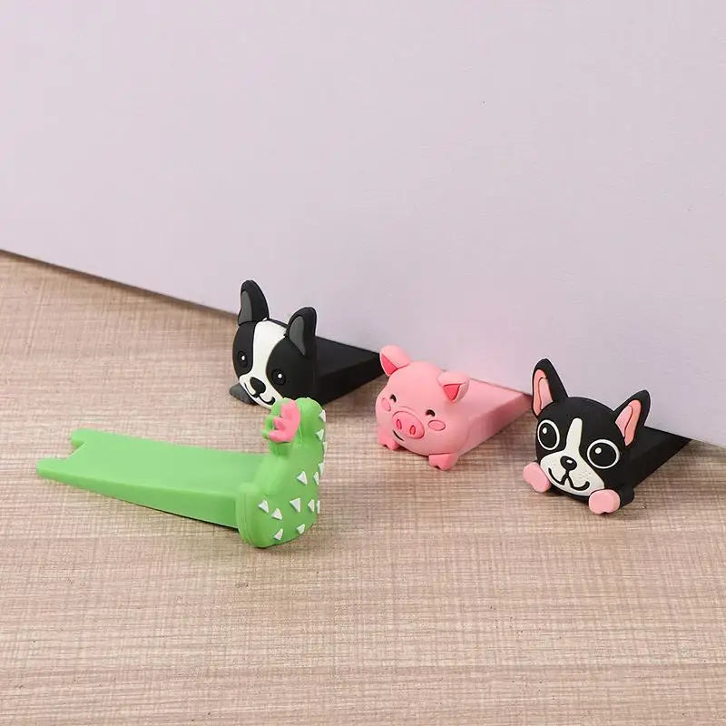 Wedge Doorstops Silicone Door Stop Reusable Shock Absorbent Block