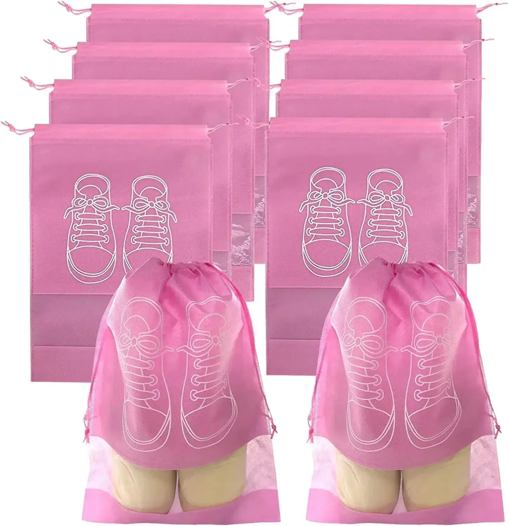 Travel Shoe Storage Bags Non-Woven Waterproof 5 or 10 Pack