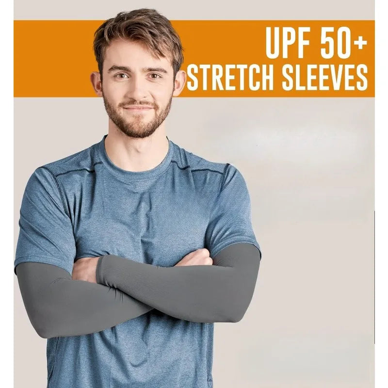 UPF 50+ Cooling Sun Arm Sleeves Set of 3 – Cycling & Running